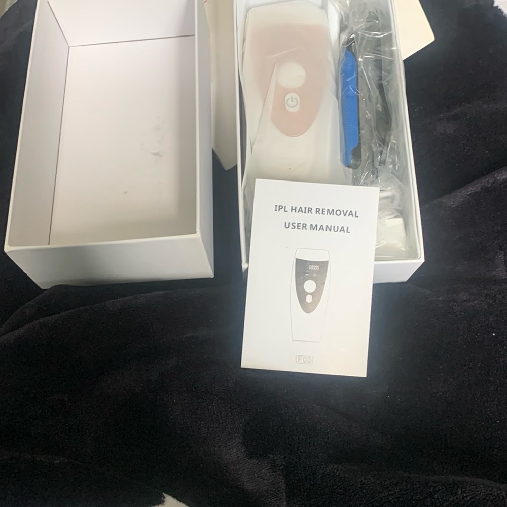 IPL Hair Removal Device - White and Pink